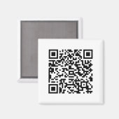 Aimant Entreprise de code QR personnalisé (Recto/Verso)