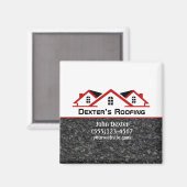 Aimant Entreprise de toiture professionnelle Construction (Recto/Verso)