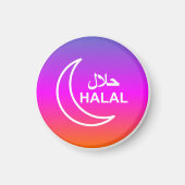 Aimant Entreprise halal anglais arabe (Devant)