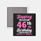 Aimant Entrer Dans Mon 46e Anniversaire Avec La Grâce De (Recto/Verso)