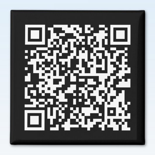 Aimant Entrez l'URL et créez un code QR scannable | Noir