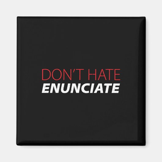 Aimant Enuncier Fun ASL Signal Langue Lire Lire Sourde A (Devant)