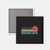 Aimant Enuncier Fun ASL Signal Langue Lire Lire Sourde A (Recto/Verso)