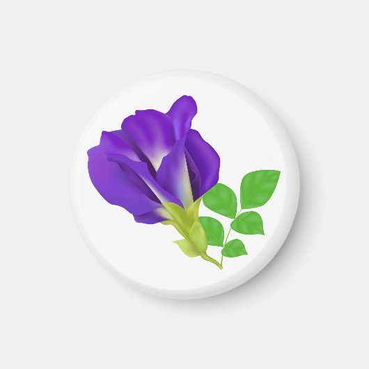 Aimant Enveloppe cadeau florale pourpre (Devant)