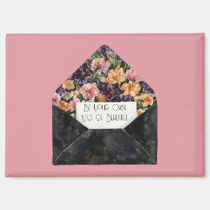Aimant Enveloppe Florale Soyez Votre Propre Genre de Bell