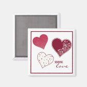 Aimant Envoi d'amour, Valentine (Recto/Verso)