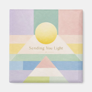 Aimant Envoi de Lumière Géométrique Pastel Inspiration