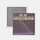 Aimant Envolez-vous pour le Groenland (Recto/Verso)