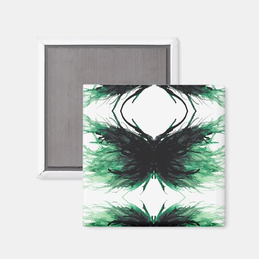 Aimant Envy Abstract 7 Deadly Sins Alcohol Ink Art (Recto/Verso)