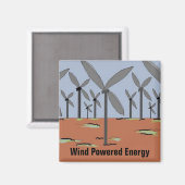 Aimant Éoliennes à énergie éolienne (Recto/Verso)