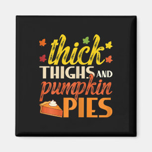 Aimant Épais Cuisses Et Citrouilles Pies Retro Automne Ci