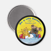 Aimant Épargne de vie - Adopter des animaux sans abri (Recto/Verso)