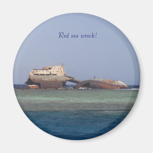 Aimant Epave de mer rouge. (Devant)