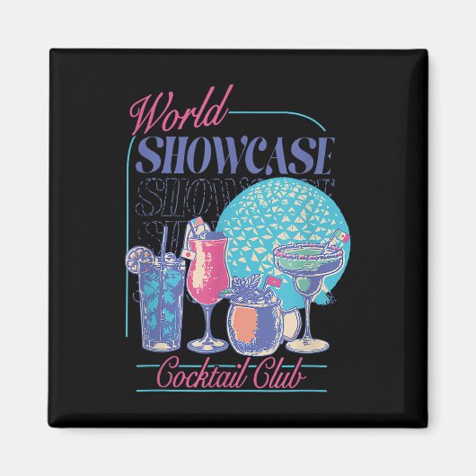 Aimant Epcot Drinking World Showcase Tail Club Boire T (Devant)