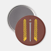 Aimant Épée viking et Plaitwork (Recto/Verso)