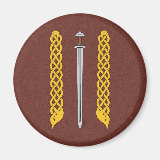 Aimant Épée viking et Plaitwork (Devant)