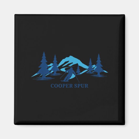 Aimant éperon de Cooper station de ski de l'Oregon skieur (Devant)
