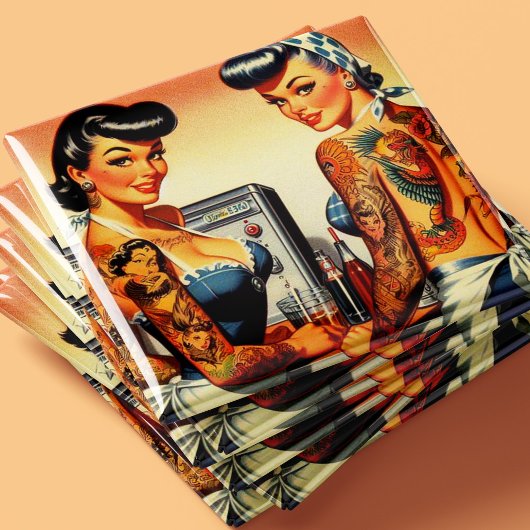 Aimant Éphémères tatouées vintage
