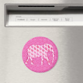 Aimant Ephène de mer - rose glacé et fuchsia (In Situ (Lave-vaisselle))