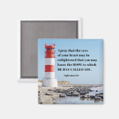 Aimant Éphésiens 1:18 Je prie que vous connaissiez l'ESPO (Recto/Verso)