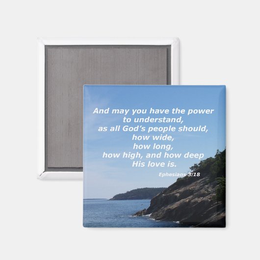 Aimant Éphésiens 3:18 (Recto/Verso)