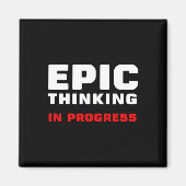 Aimant Epic Thinking In Progress Big Ideas Introvert Game (Devant)