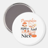 Aimant Épice citrouille Et Tout Nice Mignonne & Mem Drôle (Recto/Verso)