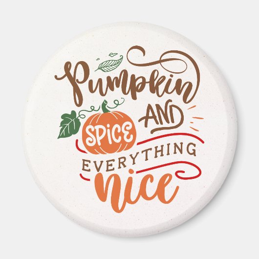 Aimant Épices citrouilles et tout Nice automne automne au (Devant)