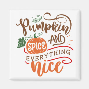 Aimant Épices citrouilles & Tout Nice Automne Design