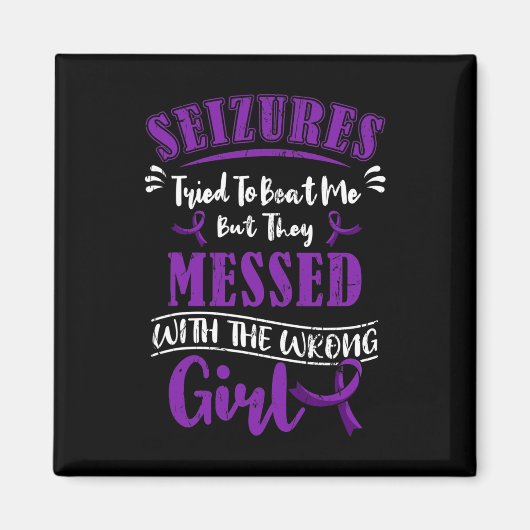 Aimant Epilepsie Guerrier Épileptique Fille Saisie Troubl (Devant)