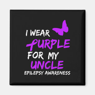 Aimant Epilepsie Je Porte Du Purple Pour Mon Oncle Ruban
