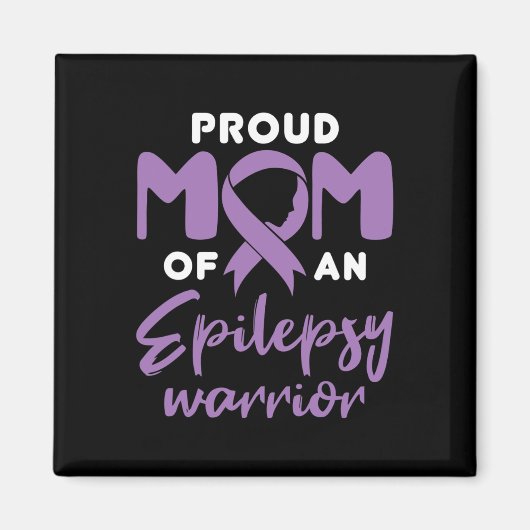 Aimant Epilepsie Maman Seizure Sensibilisation Fière Mama (Devant)