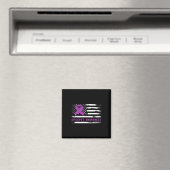 Aimant Epilepsy Award Drapeau Américain Violet Ruban (In Situ (Lave-vaisselle))