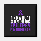 Aimant Epilepsy Awareness Fun Healthy Epileptic Warrior S (Devant)