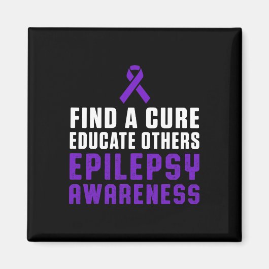 Aimant Epilepsy Awareness Fun Healthy Epileptic Warrior S (Devant)