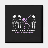 Aimant Epilepsy Awareness It's Ok To Be A Little Differen (Devant)