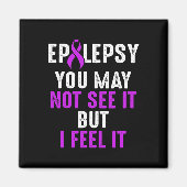 Aimant Epilepsy Awareness See Epileptic Warrior Survivor  (Devant)