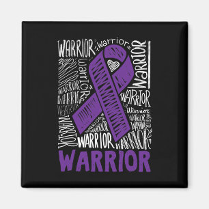 Aimant Epilepsy Guerrier Soutien familial Cadeau Purple R
