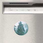 Aimant Épinette avec neige (In Situ (Lave-vaisselle))