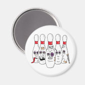Aimant Épingles de Bowling (Recto/Verso)