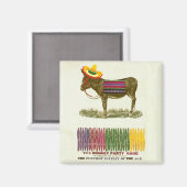 Aimant Éplucher la queue sur l'âne (Recto/Verso)