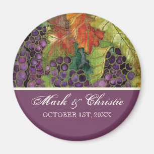 Aimant Épousant des économies la feuille de raisin