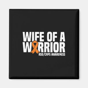 Aimant Épouse D'Un Guerrier Orange Ribbon Rsdcrps Sensibi