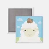 Aimant Épouses - Moutons et poussins (Recto/Verso)