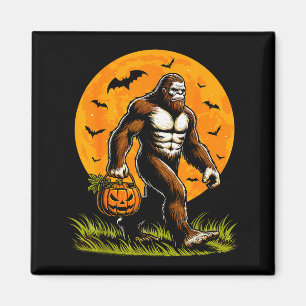 Aimant Épouvantable Bigfoot Halloween Citrouille Drôle Ha