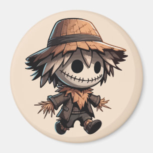 Aimant Épouvantail mignon d'Halloween