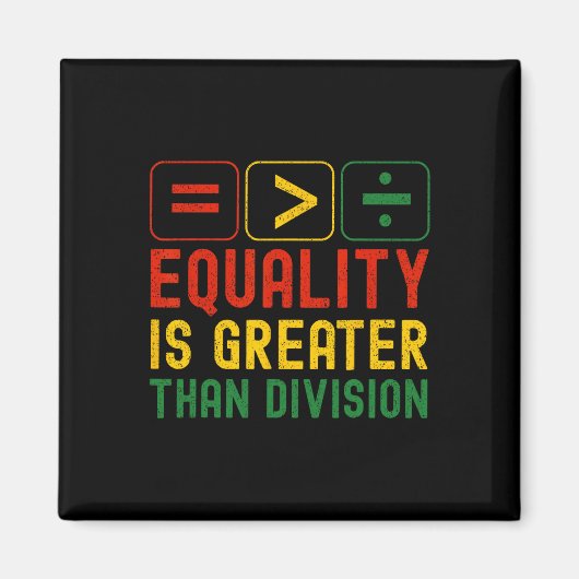 Aimant Equality Is Greater Than Division Math Teacher Bla (Devant)