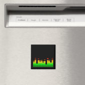 Aimant Equalizer Vibes from the Beat of DJ Music decor (In Situ (Lave-vaisselle))