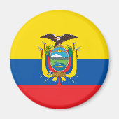 Aimant Equateur Drapeau CE (Devant)