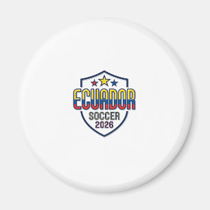 Aimant Équateur Football 2026 Football Gras Typographie P